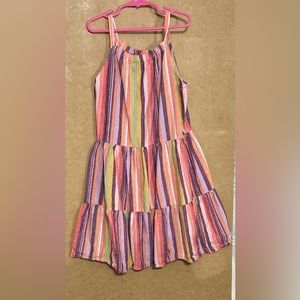Striped girls dress, cute and casual, size 12